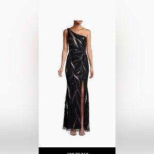Aidan Mattox Black Evening Dress